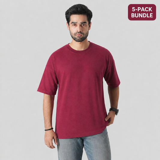 Oversized T-shirt with 5-Pack Bundle badge